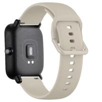 Silikoninė apyrankė Skirta Amazfit GTS/2/2e/4/3/GTS2 Mini/GTR 4/47mm/GTR2/2e/stratos 2/3 20mm/22mm Laikrodžio apyrankė Amazfit bip 6 5 3 dirželis 20mm gray