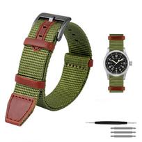 Nailoninė laikrodžio apyrankė HAMILTON Khaki field H69439931 H69439411 Seiko T-imex apyrankės prekės ženklo laisvalaikio laikrodžio dirželiai 20mm 22mm 22mm black