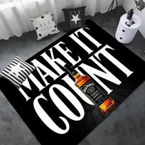 J-Jack-Daniels Whisky Pattern Non-Slip Washable Room Mat for Living Room Sofa Chairs Kitchen Alfombra 50x80cm