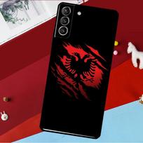 Albanijos Vėliava Dėklas Samsung Galaxy S26 S25 S24 S22 S23 Ultra Plus S20 S21 FE S9 S10 S25 FE Telefonui Galaxy S25Ultra black