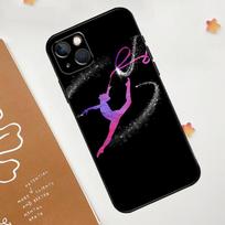 Meilė gimnastikai dėklas iPhone 13 12 11 14 15 16 Pro Max Mini XR XS X Plus silikoninis buferis dangtelis Capa iPhone 16Pro MAX white