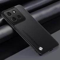 Prabangus PU odinis dėklas Motorola Moto G86 Power galiniam dangteliui, silikoninis smūgiams atsparus pilnos apsaugos telefono dėklas Motorola G86 5G Moto G86 Power juoda