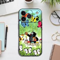 L-Mažasis M-Kurmis Animacinis Krtek Silikoninis Telefono dėklas Skirtas IPhone 17 16 15 14 13 12 11 X XS Plus Pro Max Atsparus smūgiams Minkštas Dangtelis iPhone17pro green