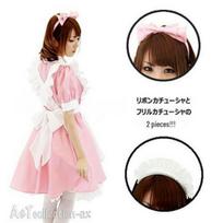 Alisos stebuklų šalyje dangaus mėlynumo tarnaitės Cosplay kostiumas - Mielas anime aprėždas pasirodymui XL rožinė