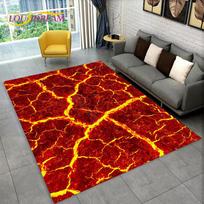 Volcano Lava Magma Area Rug Large,Carpet Rug for Living Room Bedroom Sofa Doormat Decoration,Kid Play Non-slip Floor Mat Gift 40x60cm(15x23in)