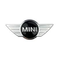 Automobilio emblemos galinė priekinė emblemos dangtelio logotipas Mini F55 F56 F60 Cooper R50 R52 R53 R56 R57 JCW F54 R58 R60 COUNTRYMAN 15.1x6.5cm black