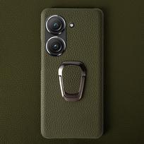 Asus Zenfone 10 dėklas Rankų darbo natūralios odos dėklai Asus Zenfone9 telefonui Dangtelis Korpusas Apsauginis galinis dangtelis Stovas Laikiklis For Asus Zenfone8