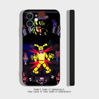 Five-Nights-At-Freddys F-Fnaf Skaidrus silikoninis dėklas iPhone 17,16,15,14,13,12,11Pro,Max,Mini,XS,X,8,Plus atsparus smūgiams juodas dangtelis iPhone17
