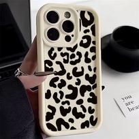 Leopardo rašto silikoninis dėklas, skirtas Motorola Moto Edge 70 50 Pro 60 Fusion 40 Neo G22 G24 G84 G86 G53 G14 G15 G35 G52 G60 G75 G54 Motorola E22 gray