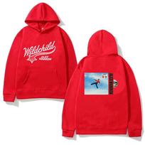 Alex Warren 2026 New Album WILDCHILD Pattern Printing Fashion Man Unisex Moletom for Autumn Winter with Hooded Comfortable Hoody XL raudona