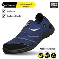 Safety Jogger YUKON Lengvi tinklelio Anti-Smash, Anti-Puncture, Anti-Static Darbiniai Batai Color: Sea Blue; Size: 44