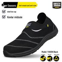 Safety Jogger YUKON Lengvi tinklelio Anti-Smash, Anti-Puncture, Anti-Static Darbiniai Batai Color: Black; Size: 42 black