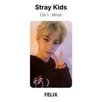 Stray Kids Clé 1 : Miroh oficiali nuotraukų kortelė FELIX 05