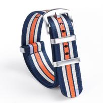 18mm 20mm 22mm Nailono laikrodžio dirželiai Omega laikrodžiams Nailono audinio dirželis Patogus riešo dirželis vyrams Kilpa Karinis Plaunamas Laikrodžio dirželiai 22mm blue