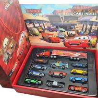 12 vnt. Disney Pixar Cars Dovanų Dėžutė Metalinis Diecast Žaibo Makvyno Automobilio Modelis Žaislas Džeksonas Dėdė Sunkvežimis Berniuko Gimtadienio Žaislai black