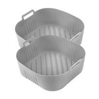 23cm kvadratinė oro keptuvės forma, skirta Philips Series 2000 NA230/00 COSORI 5.5L/6L/6.2L, daugkartinio naudojimo oro keptuvės priedai XXL