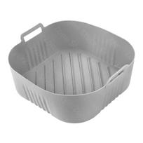 23cm kvadratinė oro keptuvės forma, skirta Philips Series 2000 NA230/00 COSORI 5.5L/6L/6.2L, daugkartinio naudojimo oro keptuvės priedai XXL gray