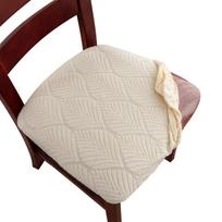 4/6 vnt., Elastingas raišteliais valgomojo kėdės sėdynės užvalkalas, Storas ir šiltas, Nuimamas ir skalbiamas, Vandeniui atsparus, Atsparus alyvai, Neslystantis, Vienspalvis 6pcs