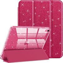 Dėklas iPad A16 A19 12-ajam 11-ajam 10-ajam su pieštuko laikikliu Blizgantis žvilgantis dangtelis iPad 10.2 10.5 Air 4 5 Air 11 M2 M3 M410.9 iPad A16 11th 2025 raudona