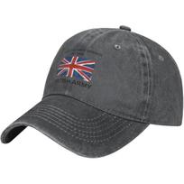 Britų kariuomenės veterano Union Jack beisbolo kepuraitė Medvilninė Vintažinė Laisvalaikio Reguliuojama Tėčio kepurė Unisex Moterims Unisex Can Be Adjusted gray