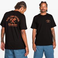 Balta darbo apranga Volcom Skateboarding Ekstremalaus sporto prekės ženklo Marškinėliai Medvilniniai Marškinėliai su Grafika Unisex Unisex Vasariniai Streetwear L brown