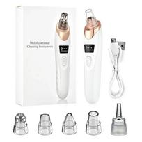 Electric Vacuum Suction Blackhead Remover, USB Rechargeable Facial Pore Cleaner, Comedone Acne Pimple Extractor Home Beauty Tool kaip parodyta spalva