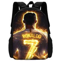 Futbolo žvaigždės vaikiška mokyklinė kuprinė su pietų dėžute R-Ronaldos krepšiai, pieštukinių dėklai, C-CR7 mokyklinės kuprinės berniukams, mergaitėms Geriausia dovana