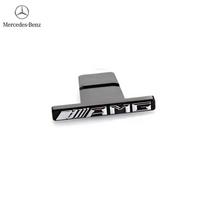 Automobilio chromuotas priekinės variklio dangčio grotelių emblema Ženklelis Automobilio niekutis Mercedes Benz AMG LOGO X253 X247 W205 W206 W212 W213 W177 W167 GT C63 ZY3 sidabras