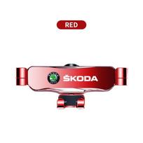 Automobilio oro angos laikiklis spaustukas Interjero automobilio telefono laikiklis Skoda Octavia MK2 MK 2 3 A5 A7 A8 Fabia Karoq Superb Rapid Kamiq Scala knzh54 raudona