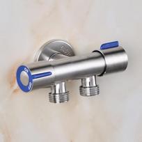 Dual-Handle Dual-Control Washing Machine Faucet gray