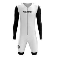 Righttrack Sport Vyriškas dviračių kombinezonas Performance Ilgomis rankovėmis Greitai džiūstantis Apsauga nuo UV Speedsuit Trisuit Road Bike Mtb Apranga S