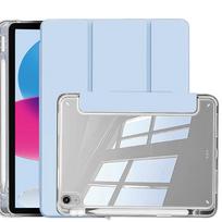 Case for iPad (A16) 11th Gen, 10th Gen, 11-inch 2025, iPad 9th/8th/7th/6th/5th gen, iPad Air Crystal Clear Case with Pencil Slot (as the picture,For iPad Air 11 2025) white
