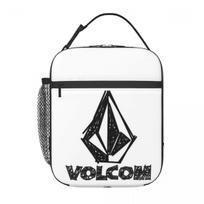 V-Volcom logotipas izoliuotas pietų krepšys vaikams mokyklai šaltkrepšis terminis maisto dėžutė krepšys nepralaidūs maisto dėžutės konteineris One Size gray