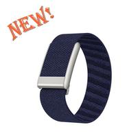 For Whoop 5.0/MG Watch Bands Silicone Nylon Breathable Adjustable Wristband Metal Frame Bracelet for Whoop 5.0/MG Watch Strap black