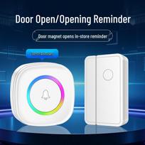 Šaldytuvo ir šaldiklio durų atidarymo jutiklis su balso aliarmu ir apsaugos nuo vagysčių įspėjimu prekybos centrams Single Door Sensor White (Expandable) blue