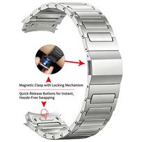 Titinės apyrankės be tarpų, magnetiniu užsegimu, skirtos Huawei Watch GT 6 Pro 46mm, prabangus verslo apyrankės dirželis Correa Pulseira for Huawei GT6Pro 46 gray
