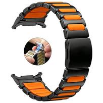 Silikoninė ir titano apyrankė su magnetiniu užsegimu, skirtos Samsung Galaxy Watch Ultra 2, apyrankės, skirtos Galaxy Watch 9 8 Classic For Galaxy 8 44mm black