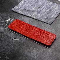 Reusable Melamine Long Sushi Platters Textured Surface Break Resistant For Japanese Restaurant Home Sushi Parties A1