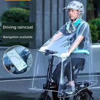 Lietpaltis taksi vairuotojams, minkštas ir nešiojamas, tinkamas mažiems elektriniams paspirtukams ir sulankstomiems dviračiams, sulankstomas pončas važinėjimui per stiprų lietų Special Driving Drivers Can Be Worn Helmet / 5XL