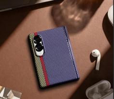 Samsung Z Fold 8 magnetinis stovas su ištraukiamu apsauginiu sluoksniu ir vyrių apsauga Z Fold 8 blue