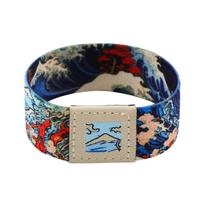 Art Waves Bracelet For Women Men Armband Sport Wristband Elastic Bangle Bracelets Fashion Accessories Holiday Gift black