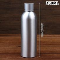 30/50/60/100/120/150/200/250ml aliuminio buteliukas su dangteliu Kosmetikos daugkartinio naudojimo buteliukai Sidabrinis dangtelis Aliuminio indelis Kelioninis buteliukas 250ML