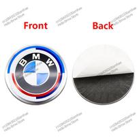 56mm 60mm 65mm 70mm Ratų lipdukas BMW F30 F10 E46 E90 G20 X5 50-mečio emblema Ženklelis 4 vnt. PASIDARYK pats Automobilio ratlankio centro dangtelio lipdukas 4Pcs 60mm