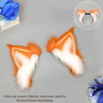 Elektrinė lapės ausų lankelis Jautrus gravitacijai Imitacija Realistiški gyvūno Purios ausys Cosplay galvos apdangalas Katės ausys Anime aksesuarai orange