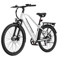 Bekup V2 elektrinis dviratis - 26  ratai Miesto e-dviratis - 250W variklis - 36V14.5AH baterija - Nuvažiuojamas atstumas iki 75 km - Shimano 7 pavaros - Mechaniniai diskiniai stabdžiai sidabras