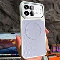 Verslo trikampio tekstūros magnetinis apsauginis dėklas telefonui Poco F9 Ultra F9Pro F8 Ultra F8 Pro, pagamintas iš PU odos ir kieto PC, su apsauga belaidžiam įkrovimui Poco F8 ultra ruda