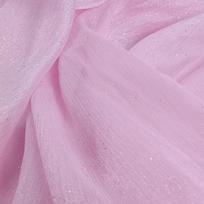 Fashion Glittery Sequin Organza Fabric Tulle By Meter for Dresses Hanfu Skirts Sewing Soft Designer Needlework Breathable Smooth 100cmX150cm pink