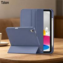 Dėklas iPad(A16) 11/10 kartos 11/10,9 colio /,Automatinis miego/žadinimo plonas trijų sulankstomas stovas, minkštas TPU galinis dangtelis su pieštuko laikikliu iPad (A16) 11th