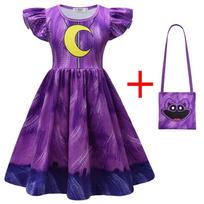 Smiling Critters Mergaitės Suknelė Cosplay Kostiumas Helovinui Vaikų Persirengimo Suknelė Iš Poliesterio Audinio Mergaitėms 3-8 Metų 150CM blue