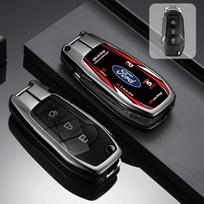For Ford Figo 2017 Mondeo 5 Ecosport Fiesta Mk8 Everest Ranger Fusion Kuga Escort F150 Car Racing Style Design Key Case Cover gray